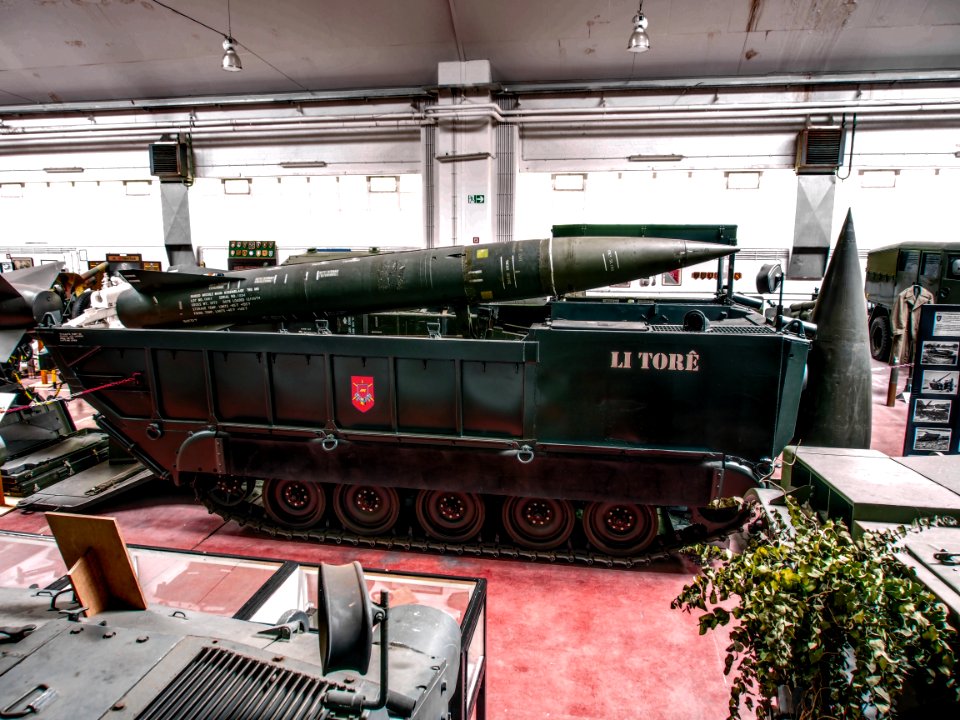 MGM-52 Lance rocket on M752 self-propelled launcher, Gunfire museum Brasschaat pic1