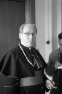 Mgr Alfrink tot kardinaal benoemd, portretfoto, Bestanddeelnr 911-0636