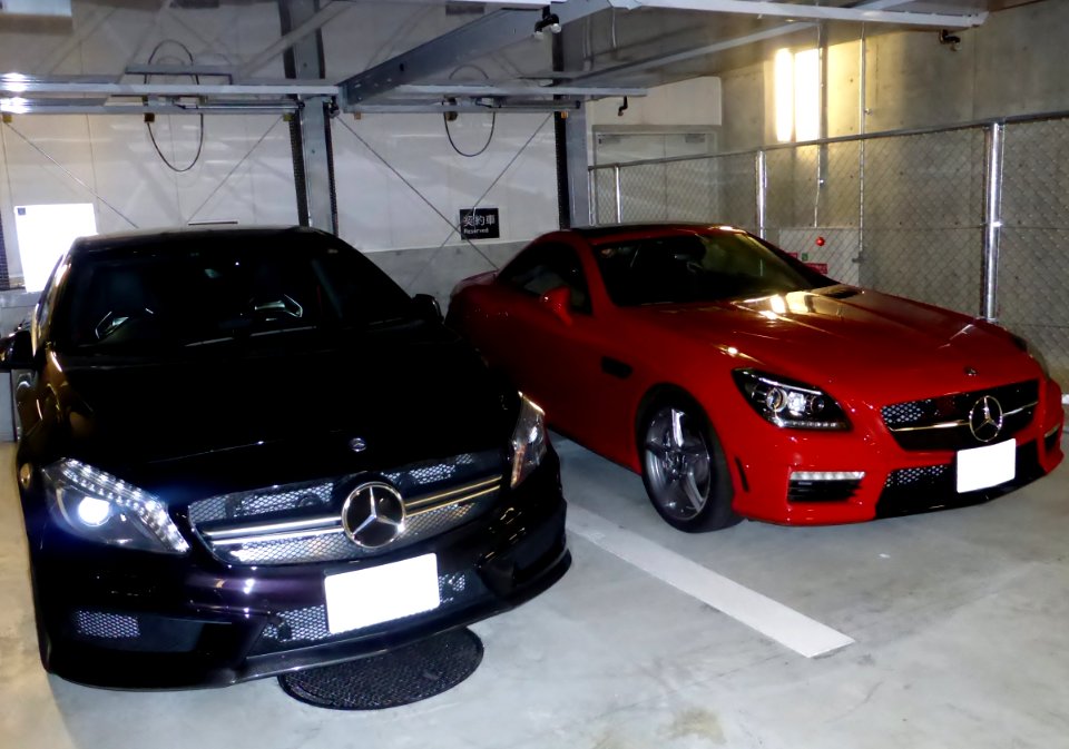 Mercedes-Benz A45 AMG 4MATIC (W176) & SLK55 AMG (R172) front