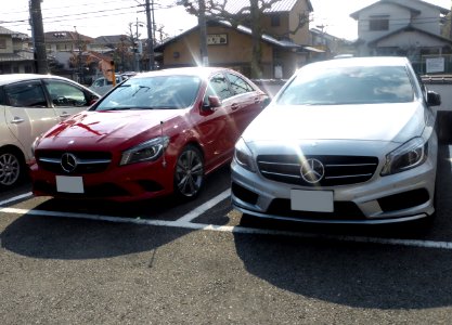 Mercedes-Benz CLA180 (C117) & A180 Sports (W176) front photo