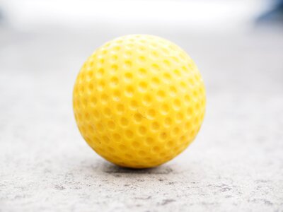 Checkered ball guide miniature golf photo