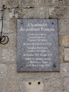 Mercin-et-Vaux (Aisne) mémorial aviateurs
