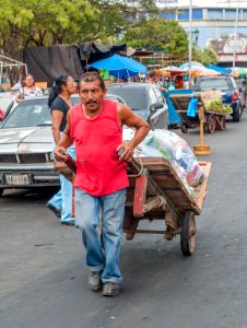 Merchandise seller photo