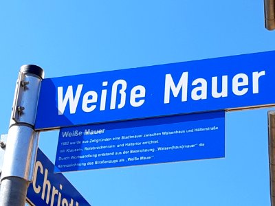 Merseburg, WeißeMauer streetsign