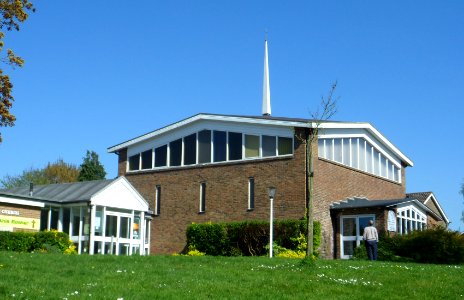 Merrow Methodist Church, Sheeplands Avenue, Merrow (April 2014, from Southwest) (3)
