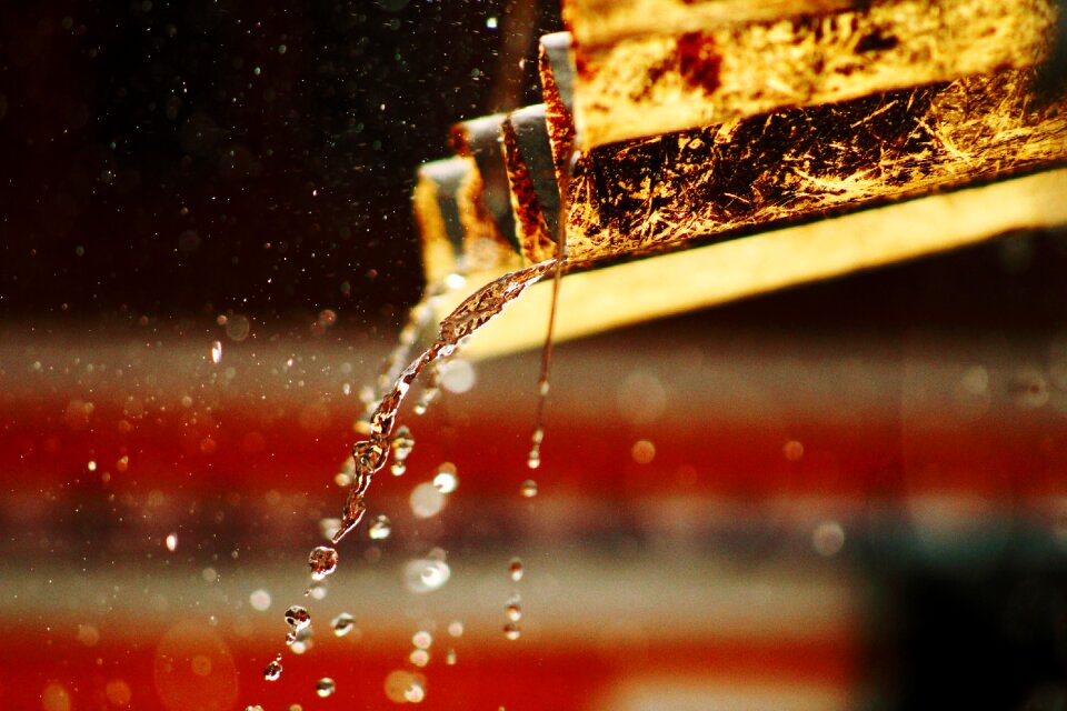 Raindrop natural splash