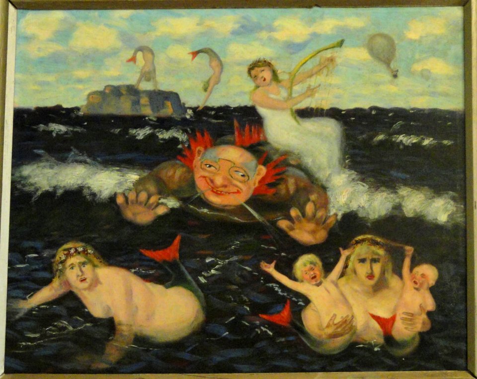 Mermaids by Torsten Wasastjerna, 1895 - Arppeanum - DSC05439