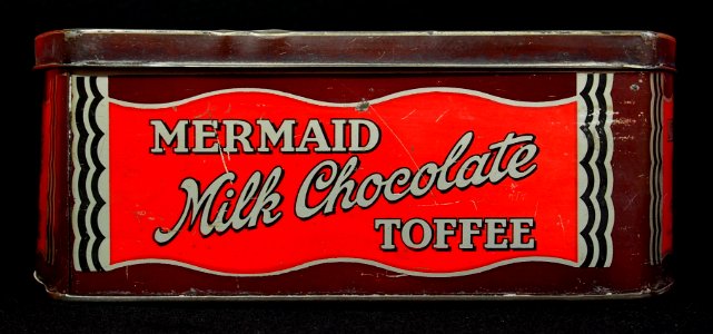 Mermaid Milk Chocolate toffee tin made by Horner, photo2