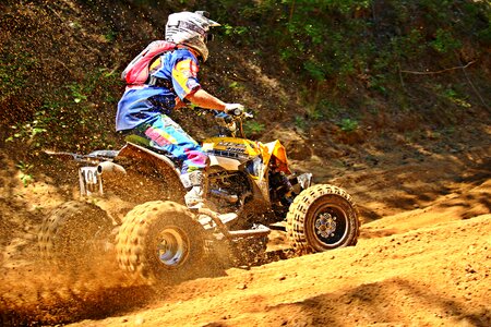 All-terrain vehicle motorcycle cross photo