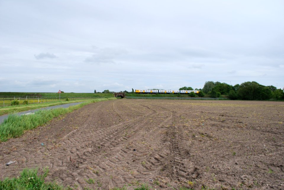 Merseyrail Train on the Ormskirk line from Maghull to Town Green 2
