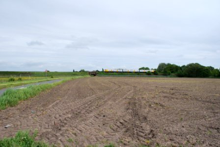 Merseyrail Train on the Ormskirk line from Maghull to Town Green 2
