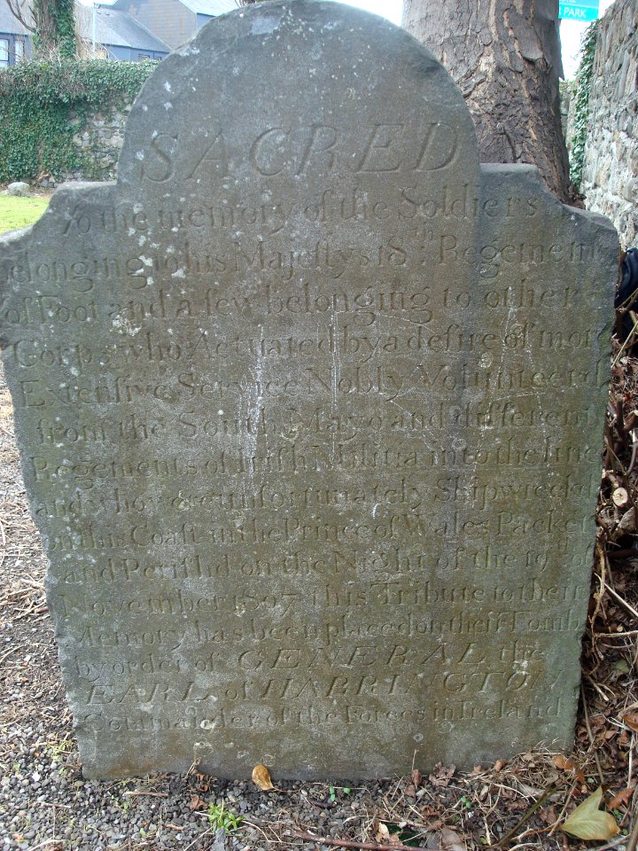 Merrion Cemetery, Prince of Wales Packet Memorial
