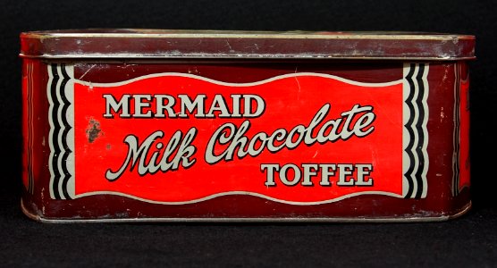 Mermaid Milk Chocolate toffee tin made by Horner, photo4