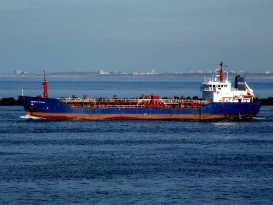 Mersey Fisher leaving Port of Rotterdam, Holland 21-Feb-2005