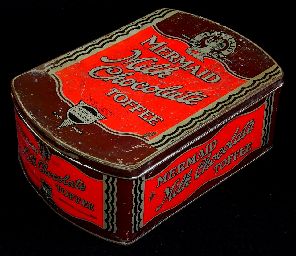 Mermaid Milk Chocolate toffee tin made by Horner, photo6