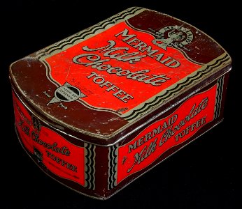 Mermaid Milk Chocolate toffee tin made by Horner, photo6