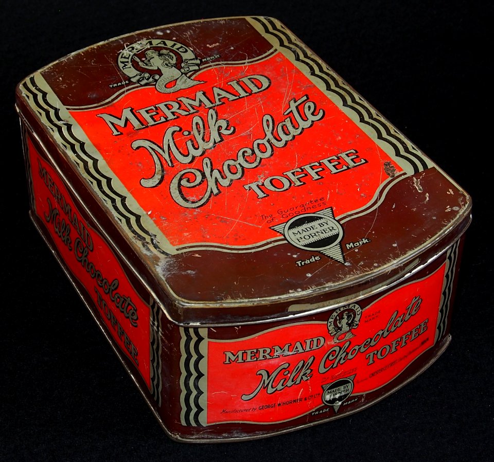 Mermaid Milk Chocolate toffee tin made by Horner, photo7