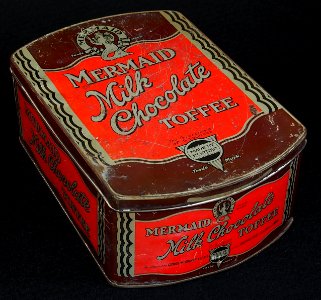 Mermaid Milk Chocolate toffee tin made by Horner, photo7
