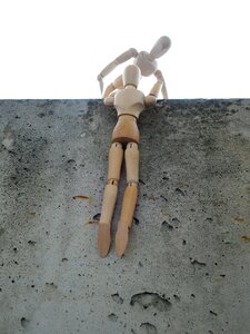 Accident doll wood doll photo