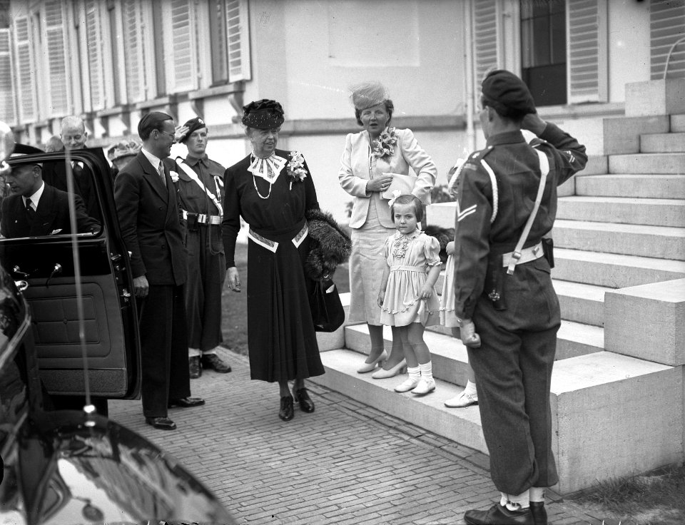 Mevrouw Roosevelt op Paleis Soestdijk, Bestanddeelnr 902-6933