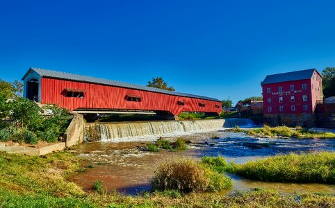 Landscape red stream