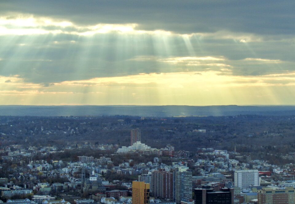 America sun rays downtown