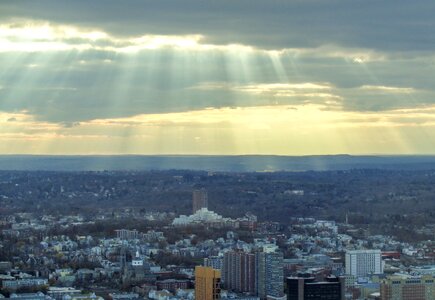 America sun rays downtown