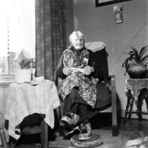Mevrouw H A Borggreve te Amsterdam 100 jaar op 244, Bestanddeelnr 909-5015