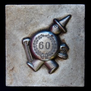 Metaal stempels met Droste mannetje 60 jarig jubileum, foto7