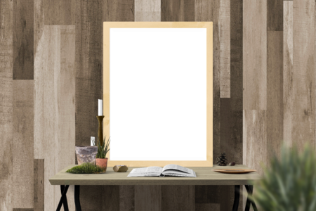 Contemporary empty frame photo