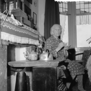Mevrouw J E van den Berg - Donkervoort te Rotterdam viert haar 100-ste verjaar, Bestanddeelnr 912-1620