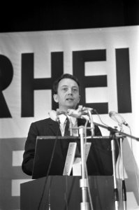 Metaalarbeiders van het NVV bijeen in Utrecht i.v.m. nieuwe CAO Gunther Kopke ti, Bestanddeelnr 921-9191