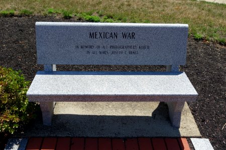 Mexican War bench - Middleboro Veterans' Memorial Park - Middleborough, Massachusetts - DSC04007