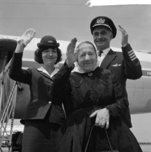 Mevrouw Du Bruck Karels 80 jaar uit Zeeland naar VS vertrokken, Bestanddeelnr 916-6116