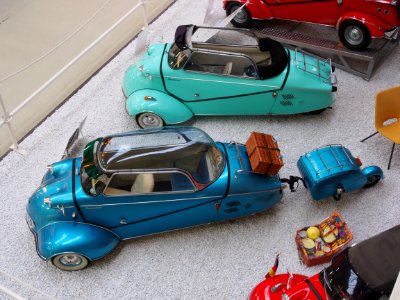 Metalic blue Messerschmitt with trailer pic1