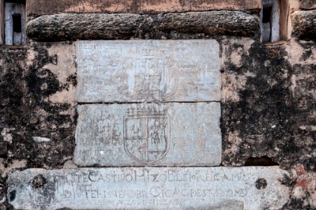 Message in door of Santa Rosa Fort