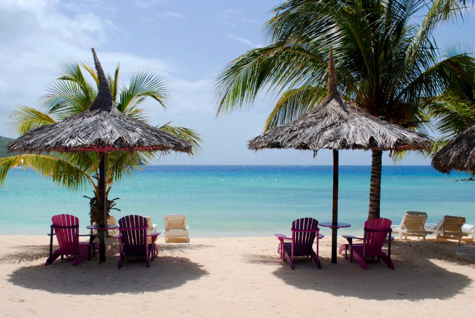 Beach caribbean sea