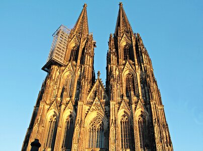 Spires architecture cologne on the rhine photo