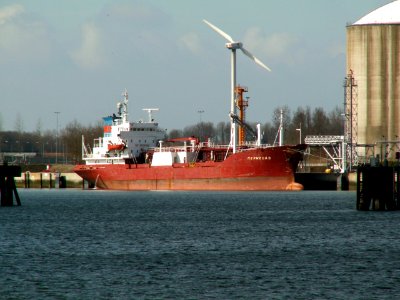 Merwegas at the Calland canal, Port of Rotterdam, Holland 09-Apr-2006