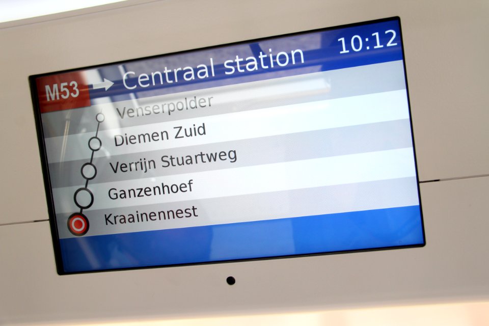 Metro Amsterdam M5 Interieur 2012 september 04