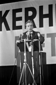 Metaalarbeiders van het NVV bijeen in Utrecht i.v.m. nieuwe CAO A. Kloos (voorzi, Bestanddeelnr 921-9186