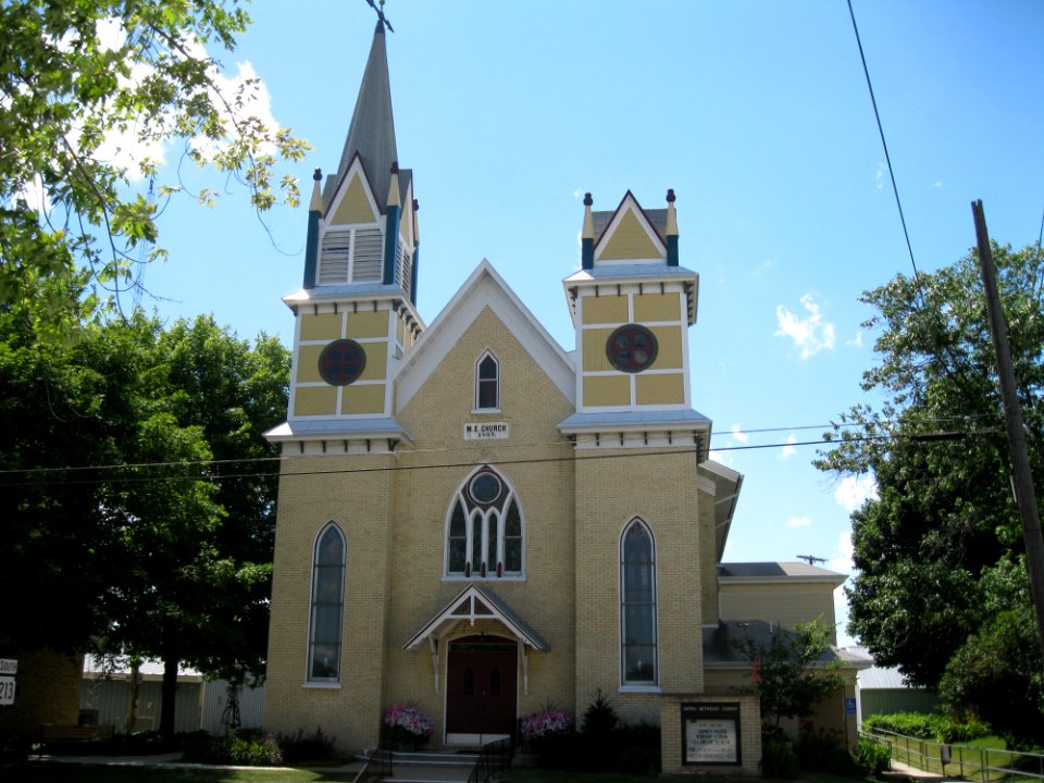 Methodist Episcopal Church, Evansville Historic District, Evansville, WI