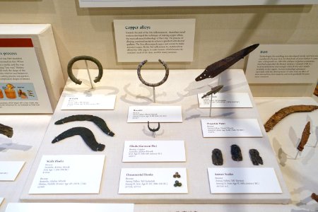 Metalwork of bronze and other copper alloys, Amuq Valley, various sites and ages - Oriental Institute Museum, University of Chicago - DSC07665