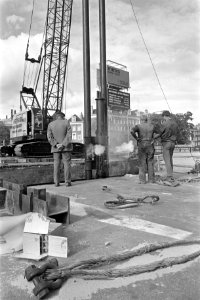 Metrobouw, Amsterdam heien, Bestanddeelnr 923-8275