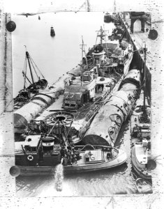 Marvo 946-360. Een schip is gelicht, Bestanddeelnr 904-2993