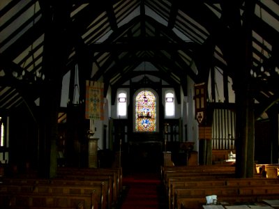 Marton church, interior looking east