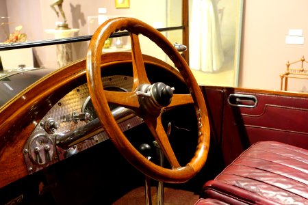 Martin-Wasp Touring Car, view 3, designed by Karl Hamlin Martin, made by Martin-Wasp Corporation, c. 1924, Bennington VT - Bennington Museum - Bennington, VT - DSC09079