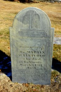 Martine W. Fletcher - Hillside Cemetery - Stow, Massachusetts - DSC08642
