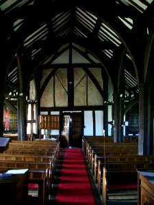 Marton church interior looking west