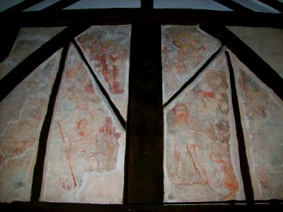 Marton church, mural